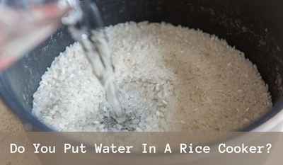 do you put water in a rice cooker